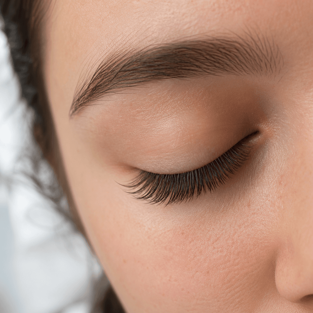 Classic lash extensions — natural-looking result